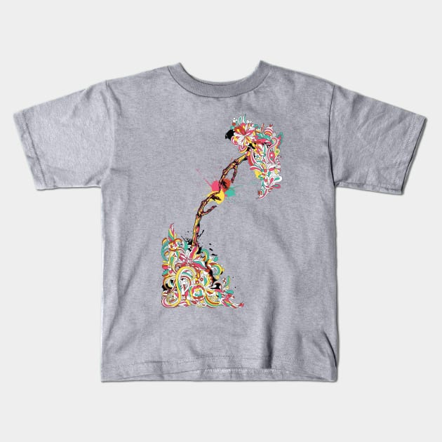 A touch of colour Kids T-Shirt by SerialWordAbuser